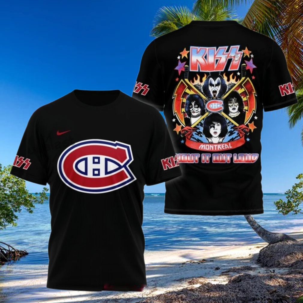 Montreal Canadiens x Kiss Band 3D T Shirt Music Gift Ideas For Guys Montreal Canadiens x Kiss Band 3D T Shirt Music Gift Ideas For Guys