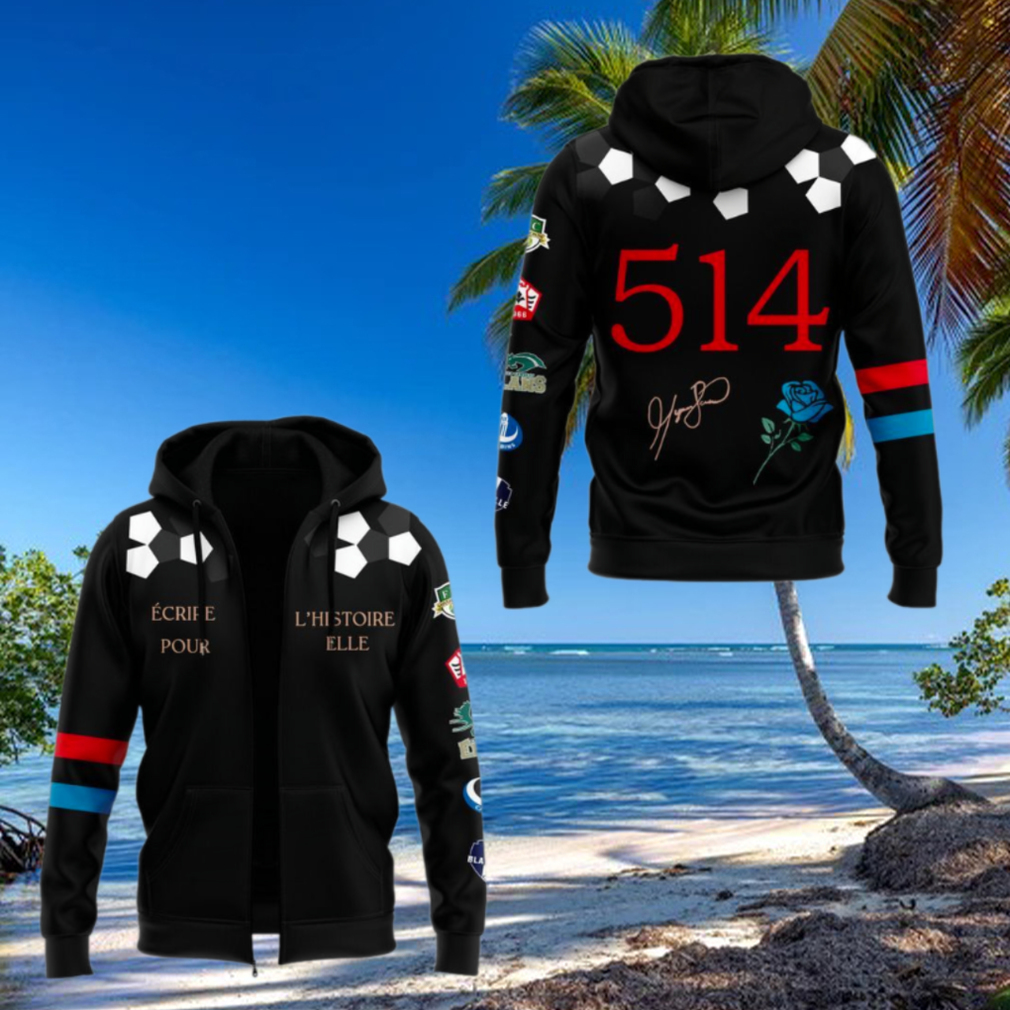 Montreal Roses Football 514 Signature 2025 Special Zip Hoodie Montreal Roses Football 514 Signature 2025 Special Zip Hoodie