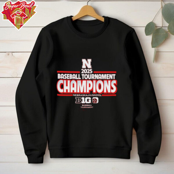 Nebraska Huskers 2025 Big Ten Baseball Conference Tournament Champions shirt