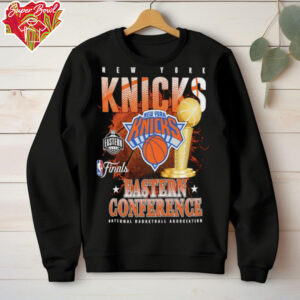 New York Knicks 2025 NBA Eastern Conference Finals trophy shirt