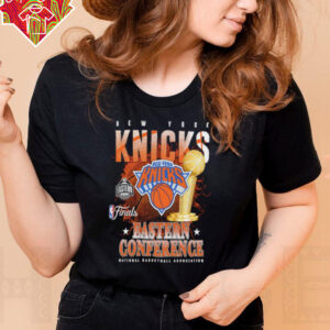 New York Knicks 2025 NBA Eastern Conference Finals trophy shirt