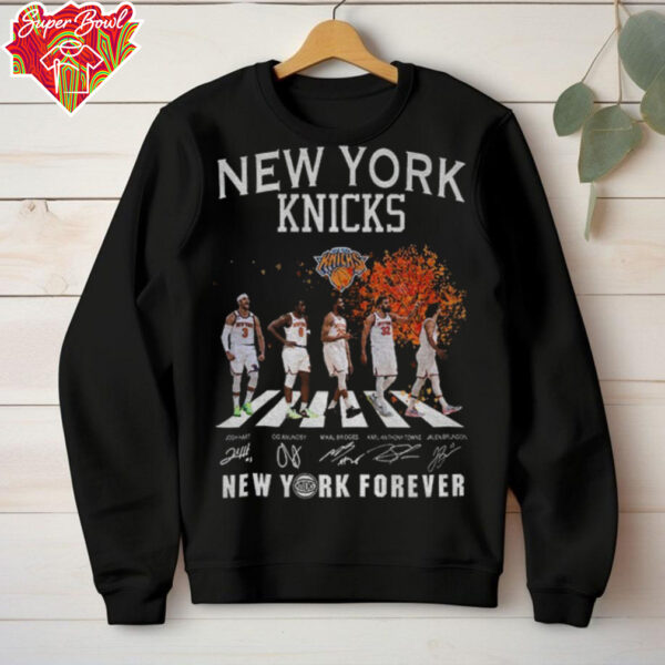 New York Knicks New York Forever Signature Abbey Road signature shirt