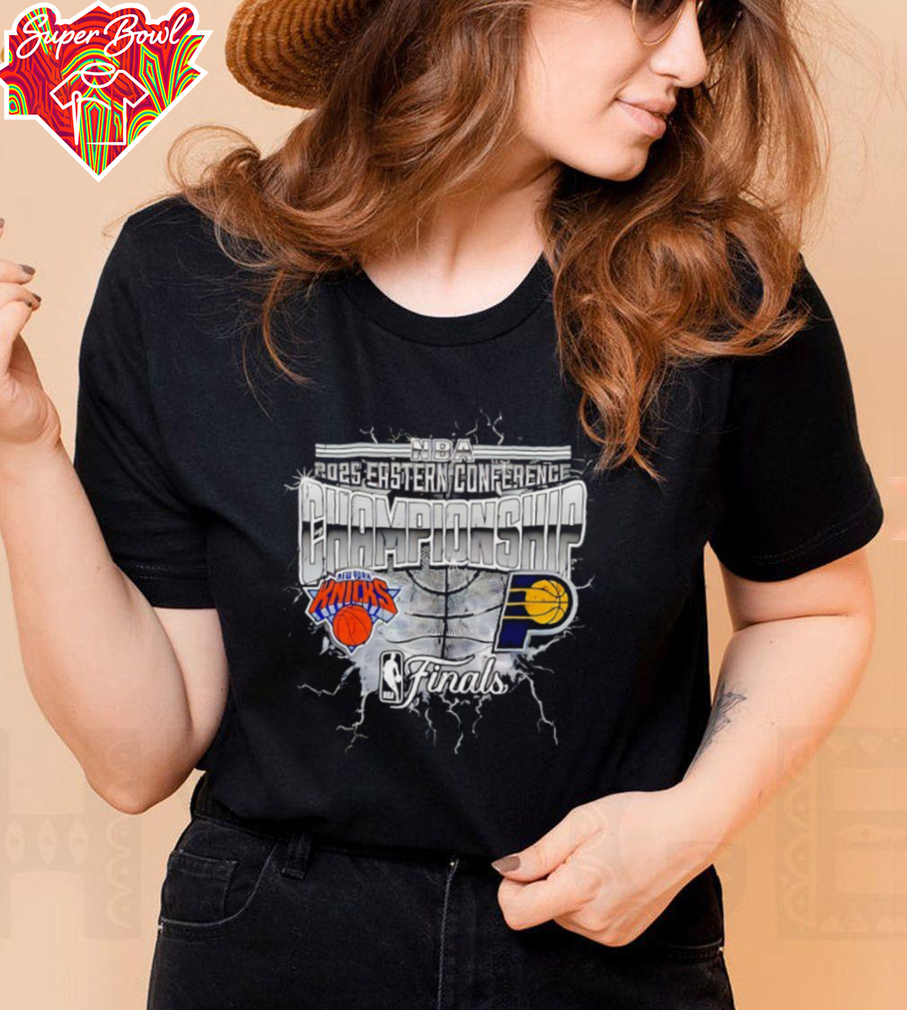 New York Knicks vs Indiana Pacers 2025 NBA Eastern Conference Finals vintage shirt New York Knicks vs Indiana Pacers 2025 NBA Eastern Conference Finals vintage shirt