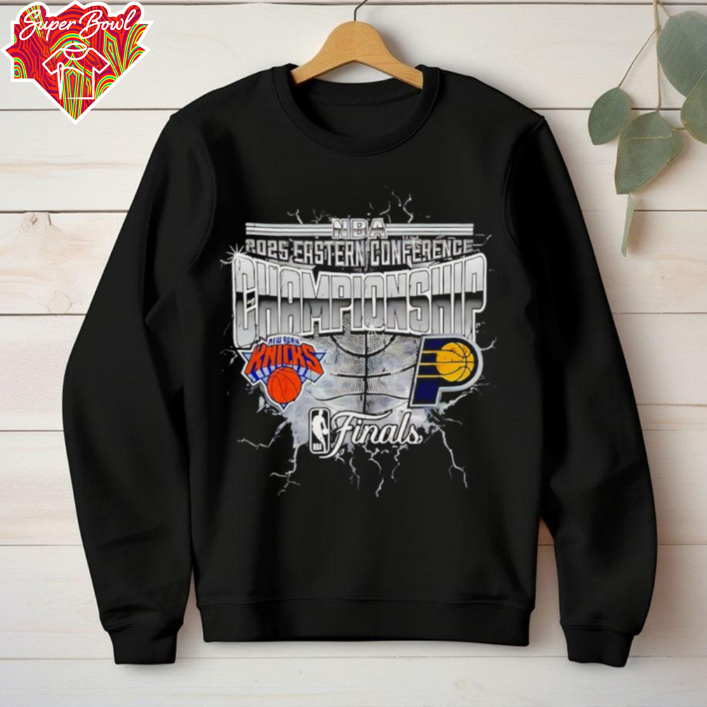 New York Knicks vs Indiana Pacers 2025 NBA Eastern Conference Finals vintage shirt New York Knicks vs Indiana Pacers 2025 NBA Eastern Conference Finals vintage shirt