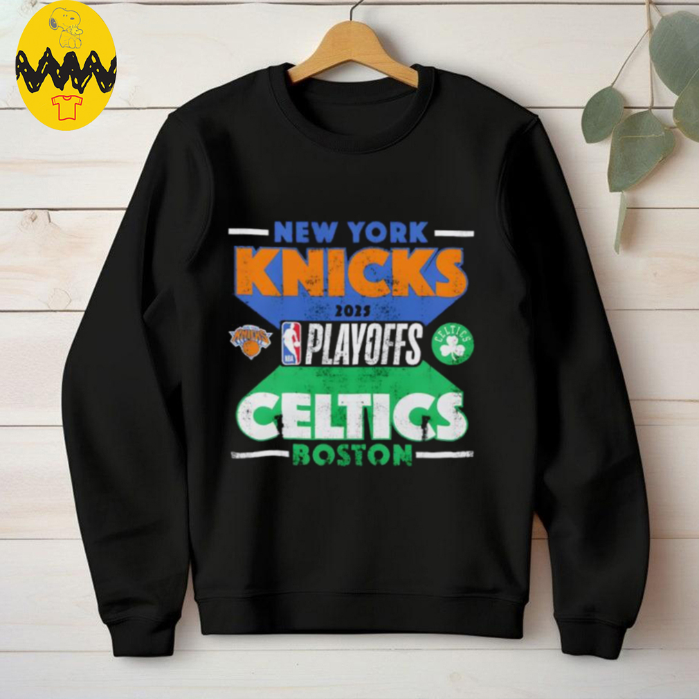 New York Knicks vs. Boston Celtics 2025 Stunt Match Up shirt New York Knicks vs. Boston Celtics 2025 Stunt Match Up shirt