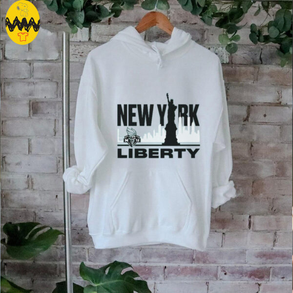 New York Liberty Sportiqe Unisex Skyline Comfy Tri Blend T Shirt