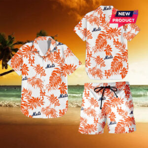 New York Mets Beach Outfit Hawaiian Shirt
