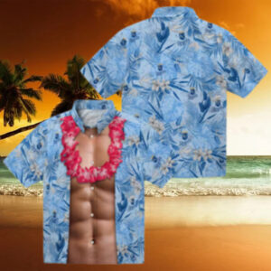 Official Kansas City Royals Hawaiian Shirt   MLB Floral Button Up, Chest Illusion