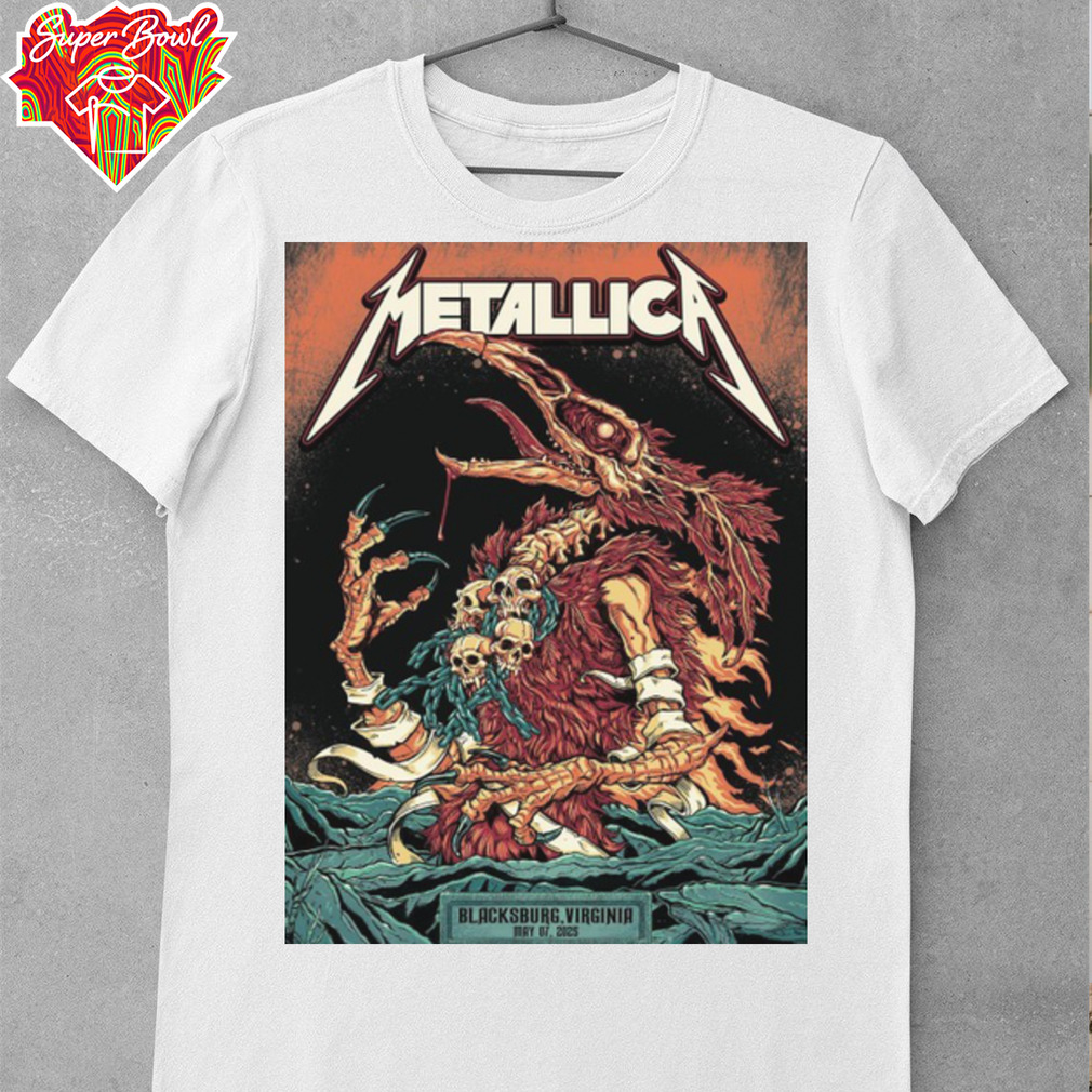 Official Metallica M72 World Tour Exclusive Virginia Tech Shirt Official Metallica M72 World Tour Exclusive Virginia Tech Shirt