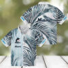 Official Miami Marlins MLB Hawaiian Shirt   Tropical Blue Black Stripes