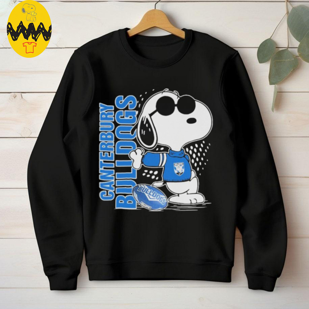 Official Snoopy Fan Canterbury Bankstown Bulldogs X The Peanuts T shirts Official Snoopy Fan Canterbury Bankstown Bulldogs X The Peanuts T shirts