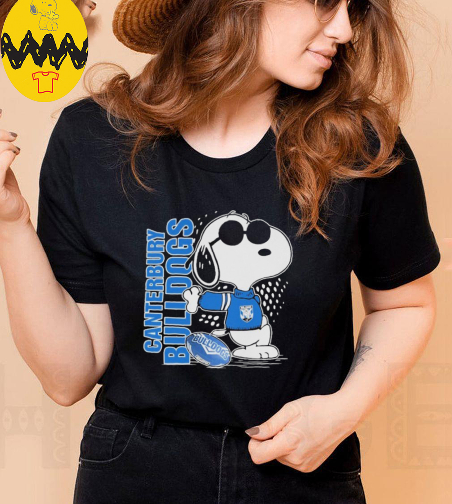 Official Snoopy Fan Canterbury Bankstown Bulldogs X The Peanuts T shirts Official Snoopy Fan Canterbury Bankstown Bulldogs X The Peanuts T shirts