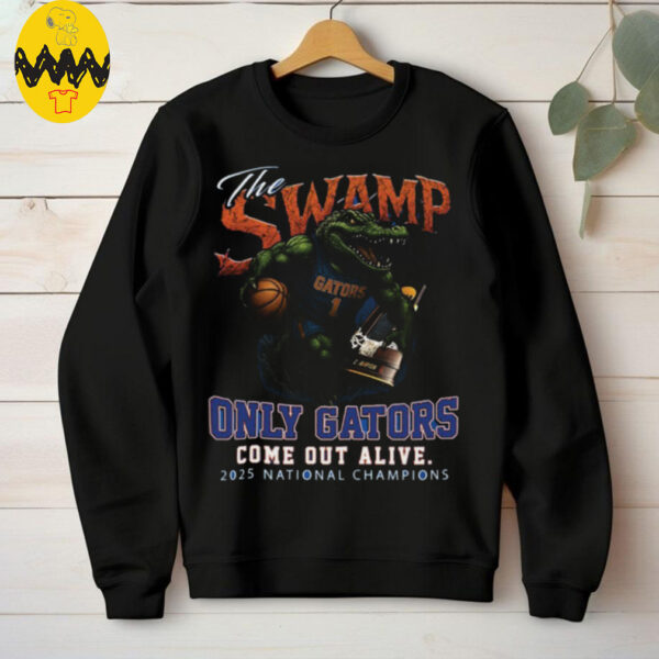 Official The Swamp Only Florida Gator Come Out Alive 2025 National Champions Shirt