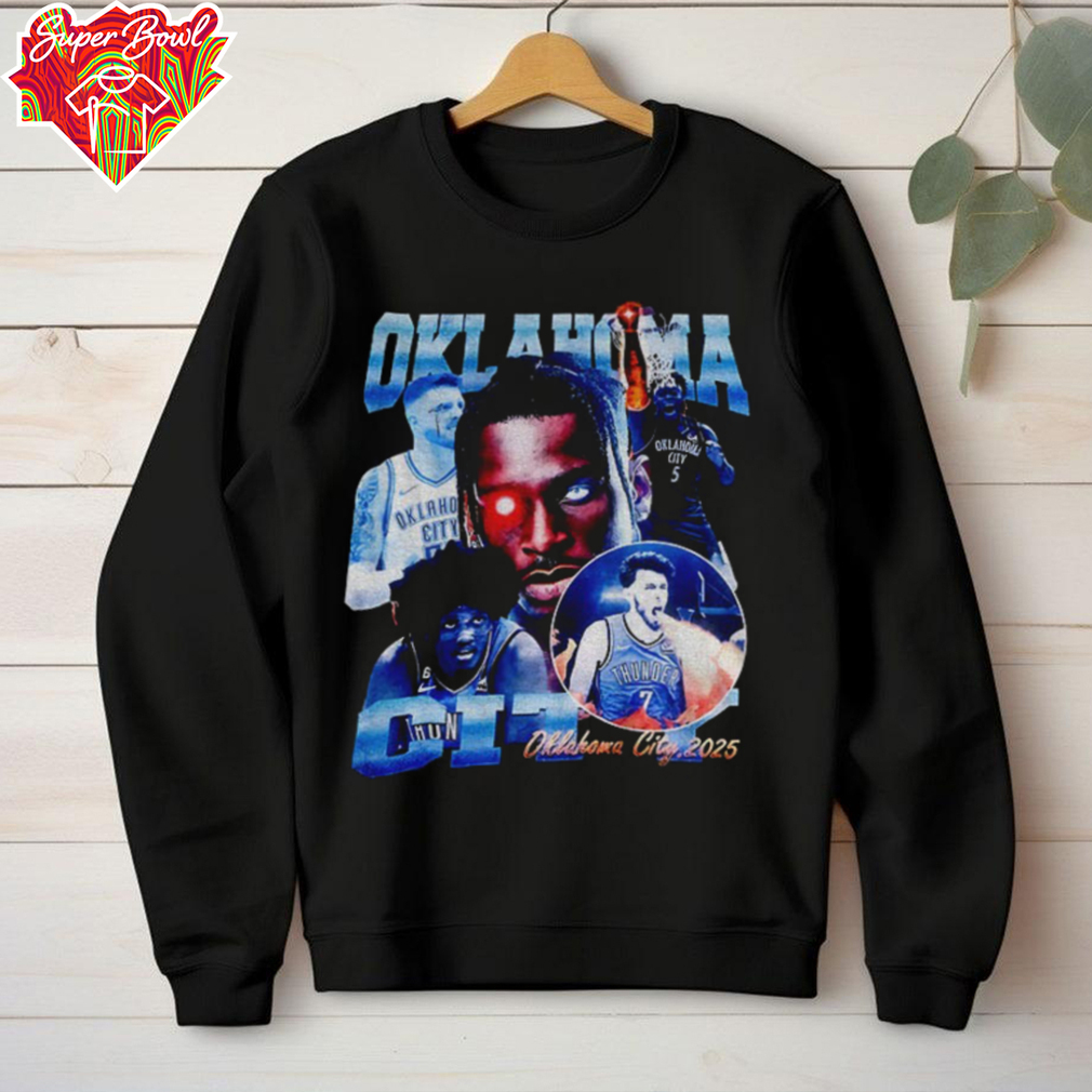 Oklahoma City Thunder NBA basketball Players graphic shirt Oklahoma City Thunder NBA basketball Players graphic shirt