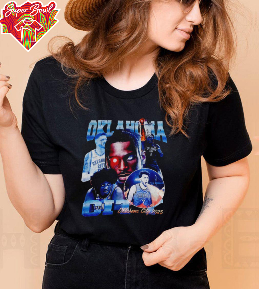 Oklahoma City Thunder NBA basketball Players graphic shirt Oklahoma City Thunder NBA basketball Players graphic shirt