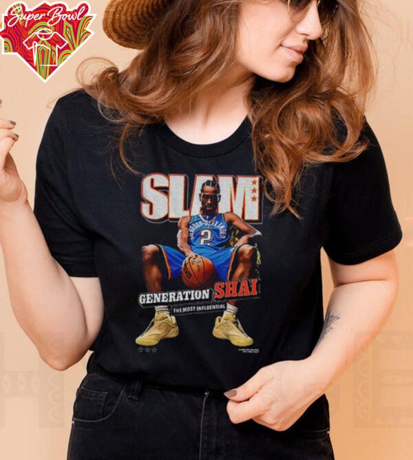 Oklahoma City Thunder Shai Gilgeous Alexander SLAM 2025 Cover shirt