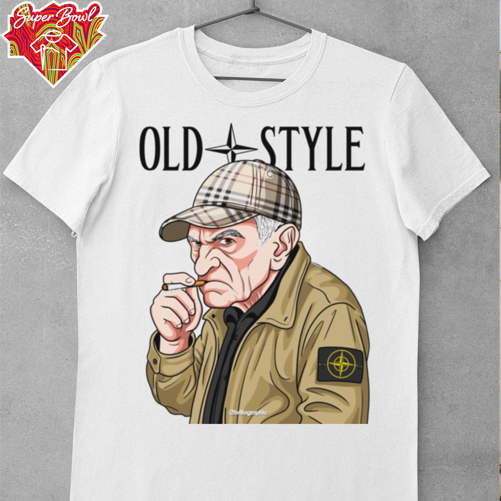 Old Style Man with Cap Graphic T Shirt Old Style Man with Cap Graphic T Shirt