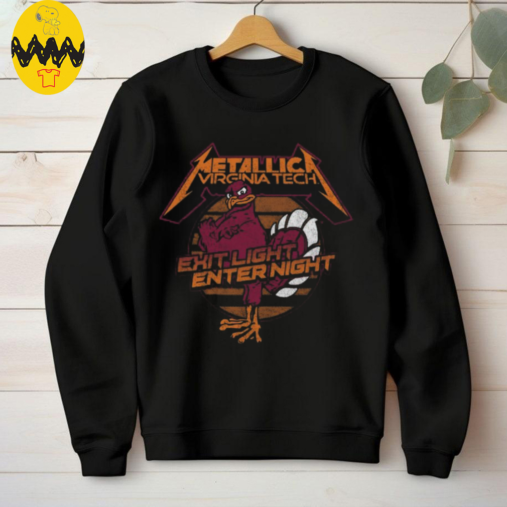 Original Retro Brand Black Virginia Tech Hokies Metallica Retro T Shirt Original Retro Brand Black Virginia Tech Hokies Metallica Retro T Shirt