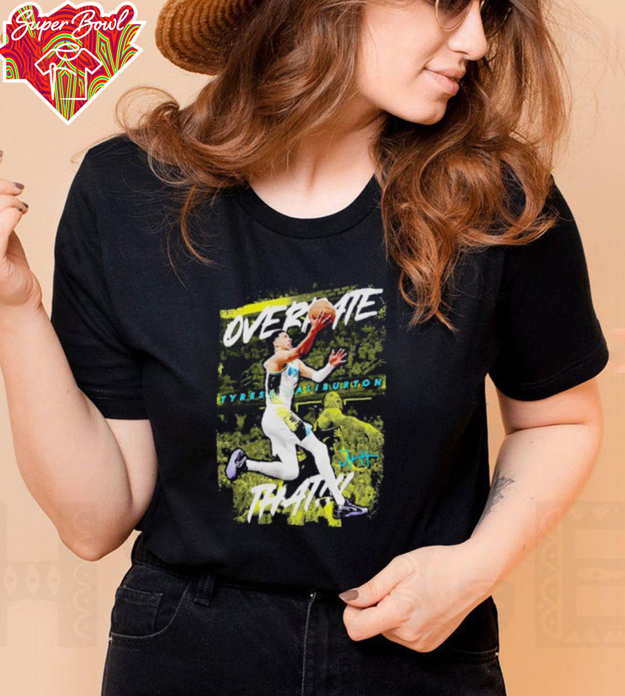 Overrate that Tyrese Haliburton Indiana Pacers signature shirt Overrate that Tyrese Haliburton Indiana Pacers signature shirt