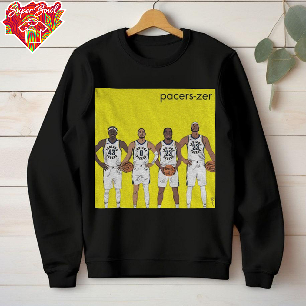 Pacers zer Indiana Pacers NBA Basketball players cartoon shirt Pacers zer Indiana Pacers NBA Basketball players cartoon shirt