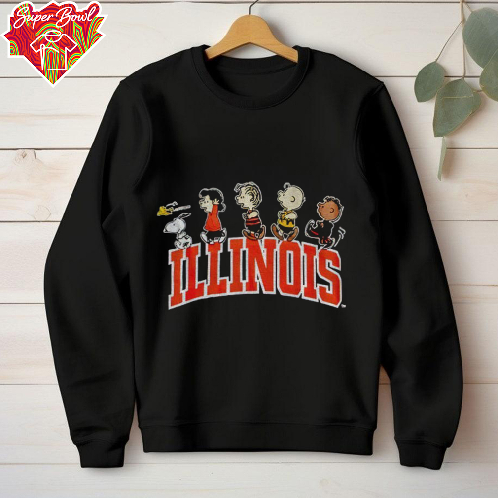 Peanuts characters Snoopy Illinois shirt Peanuts characters Snoopy Illinois shirt
