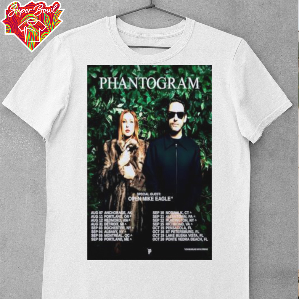 Phantogram Open Mike Eagle Tour 2025 Poster shirt Phantogram Open Mike Eagle Tour 2025 Poster shirt