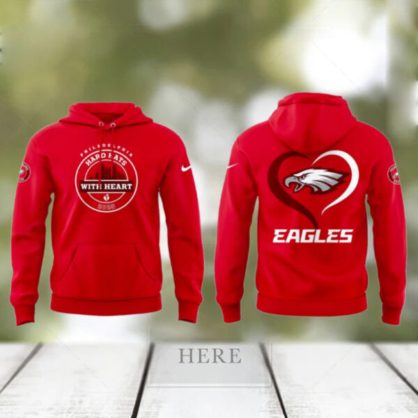 Philadelphia Eagles Hard Hats With Heart 2025 Special Hoodie