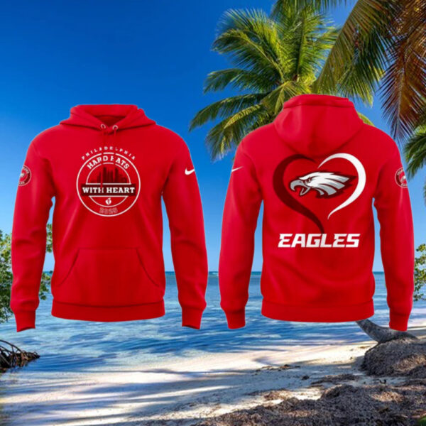 Philadelphia Eagles Hard Hats With Heart 2025 Special Hoodie