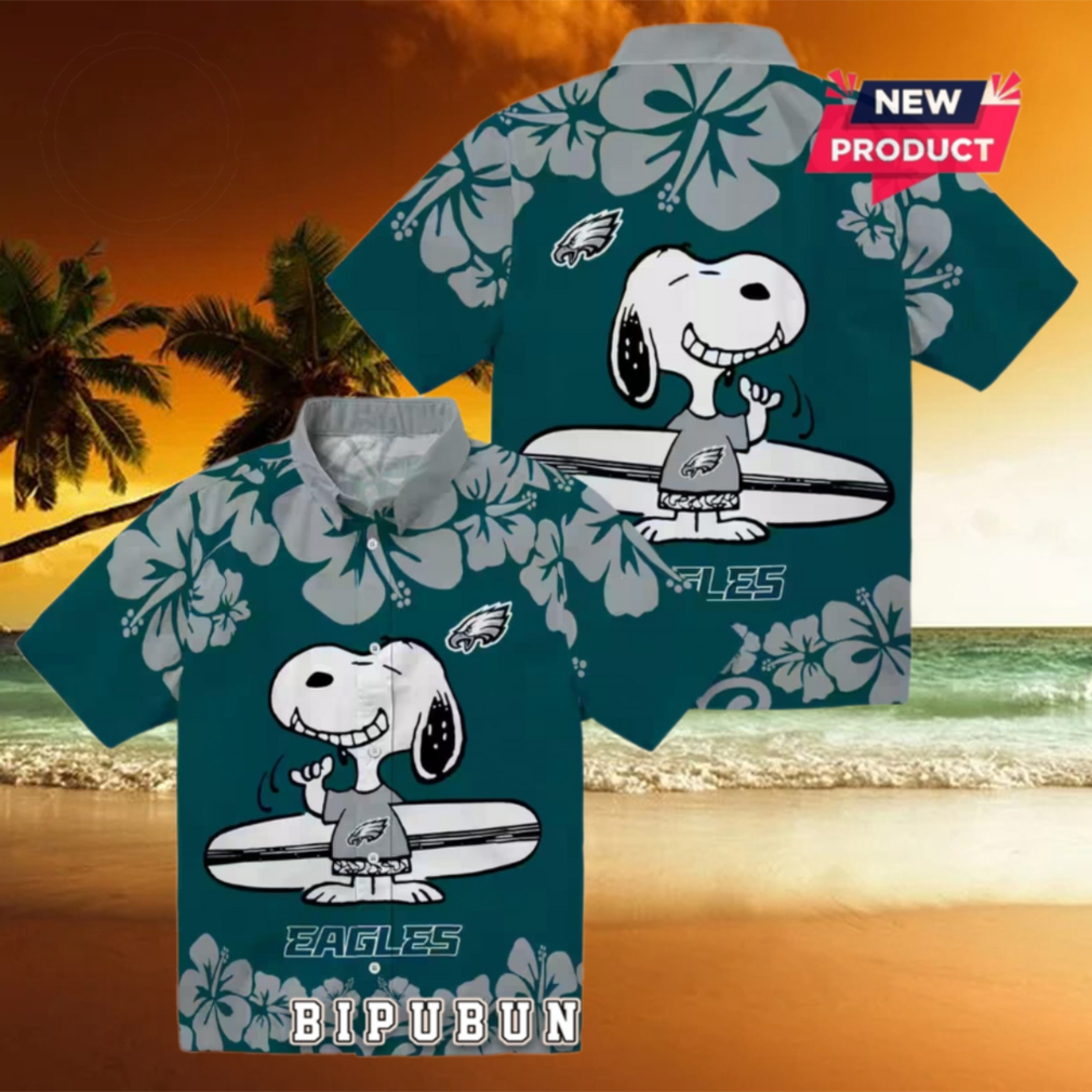 Philadelphia Eagles Snoopy Surf Hawaiian Shirt Philadelphia Eagles Snoopy Surf Hawaiian Shirt
