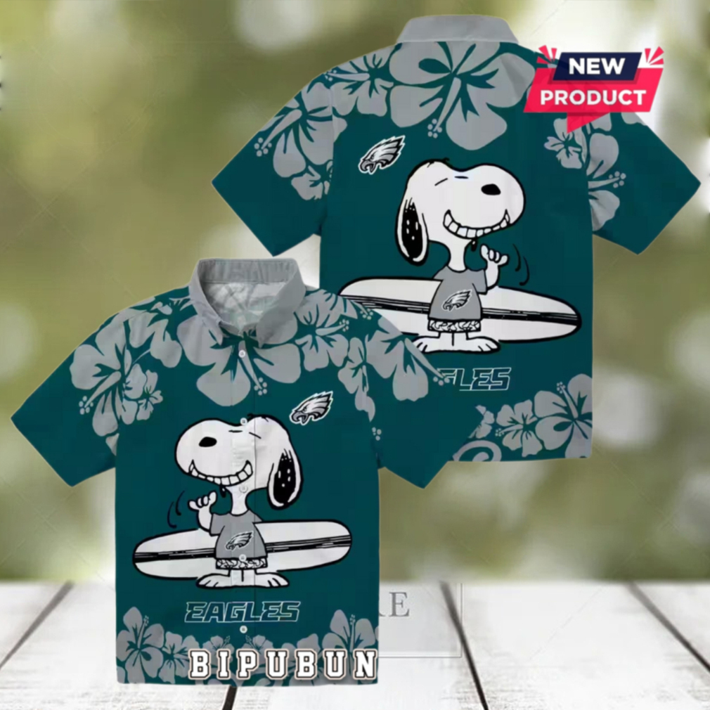 Philadelphia Eagles Snoopy Surf Hawaiian Shirt Philadelphia Eagles Snoopy Surf Hawaiian Shirt