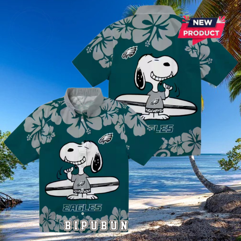 Philadelphia Eagles Snoopy Surf Hawaiian Shirt Philadelphia Eagles Snoopy Surf Hawaiian Shirt