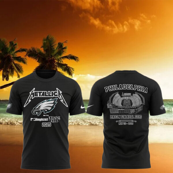 Philadelphia Eagles x Metallica M72 World Tour T Shirt Unique Gifts For Music Lovers