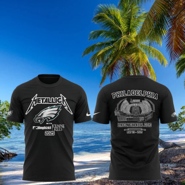 Philadelphia Eagles x Metallica M72 World Tour T Shirt Unique Gifts For Music Lovers