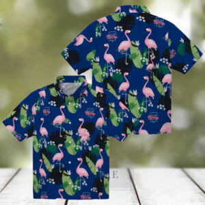 Philadelphia Phillies Flamingo Leaf Print Hawaiian Shirt   Stylish MLB Shirt for Baseball Fans