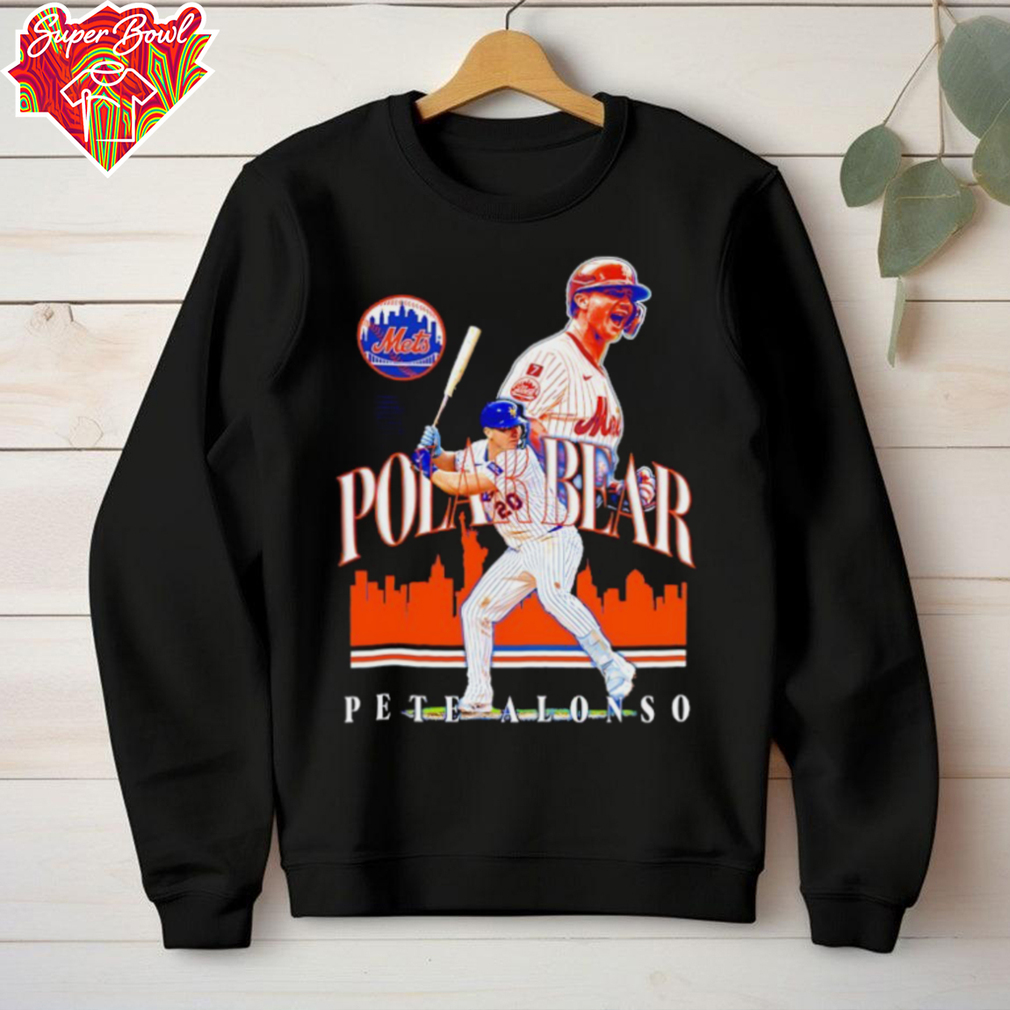 Polar Bear Pete Alonso #20 New York Mets Baseball skyline shirt Polar Bear Pete Alonso #20 New York Mets Baseball skyline shirt
