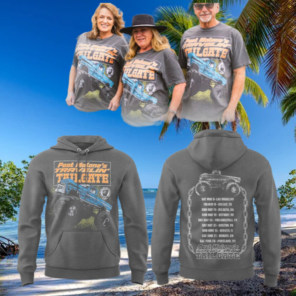 Post Malone Traveling Tail Gate Merch Tour 2025 Special Hoodie Post Malone Traveling Tail Gate Merch Tour 2025 Special Hoodie