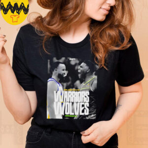 Poster Stephen Curry Golden State Warriors Vs Ant Man Anthony Edwards Minnesota Timberwolves shirt