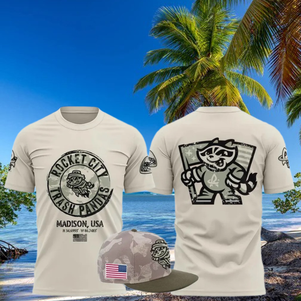 Rocket City Trash Pandas 2025 Armed Forces Limited Edition T Shirt Baseball Player Gift Ideas Rocket City Trash Pandas 2025 Armed Forces Limited Edition T Shirt Baseball Player Gift Ideas