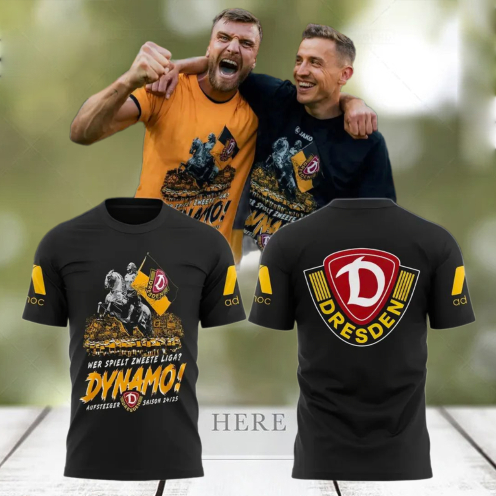 SG Dynamo Dresden Wer Spielt Zweete Liga 2025 T Shirt SG Dynamo Dresden Wer Spielt Zweete Liga 2025 T Shirt
