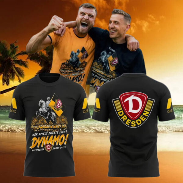 SG Dynamo Dresden Wer Spielt Zweete Liga 2025 T Shirt