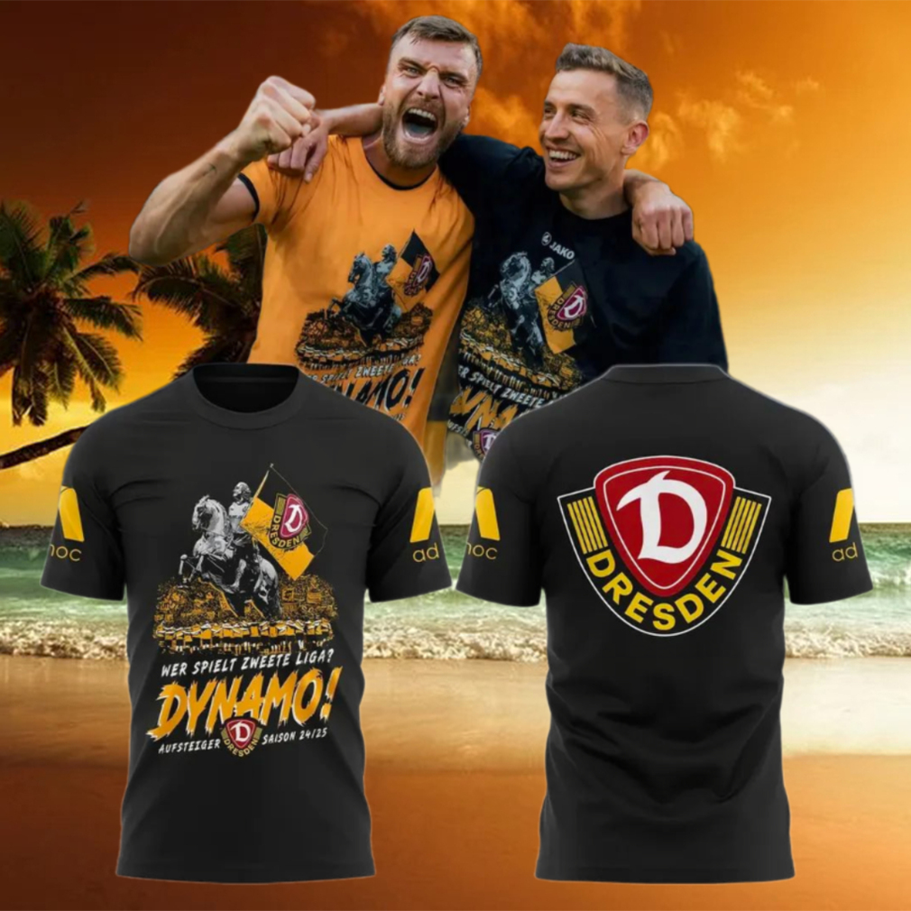 SG Dynamo Dresden Wer Spielt Zweete Liga 2025 T Shirt SG Dynamo Dresden Wer Spielt Zweete Liga 2025 T Shirt