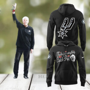 San Antonio Spurs x Coach Pop One Of The Greatest Coaches Of All Time 2025 Hoodie