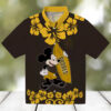 san diego padres palm stripes brown black white hawaiian shirt for mlb fans