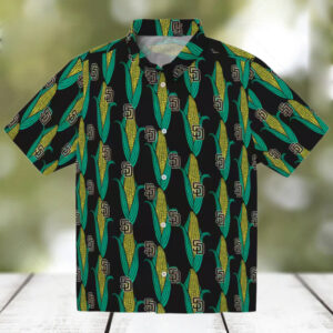 San Diego Padres Brown Tropical Hawaiian Shirt