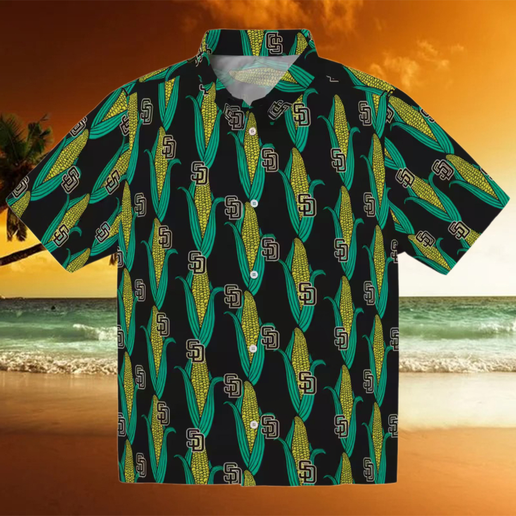 San Diego Padres Brown Tropical Hawaiian Shirt San Diego Padres Brown Tropical Hawaiian Shirt