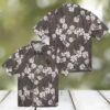 San Diego Padres Tropical Plants Hawaiian Shirt   Brown & White MLB Fan Apparel