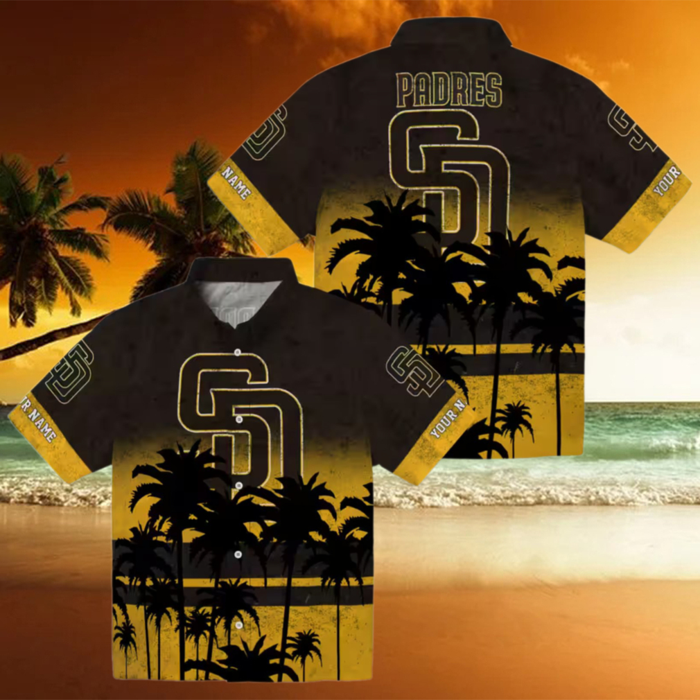 San Diego Padres Hawaiian Shirt for Men Sunset Theme Summer Gift San Diego Padres Hawaiian Shirt for Men Sunset Theme Summer Gift