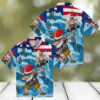 Miami Marlins Tropical Leafy Palms Hawaiian Shirt   MLB Summer Beachwear