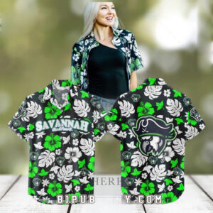Savannah Ghost Parrots Palm Tree Hawaiian Shirt