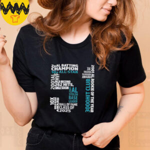 Seattle Mariners Ichiro Hall Of Fame 2X AL Batting Champion shirt